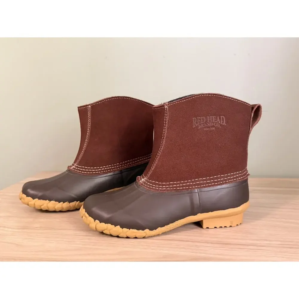 RedHead Classic II Men Duck Boots Insulated Waterproof Pull On Suede Rubber [Ins